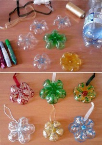 plastic-bottle-snowflake-ornaments
